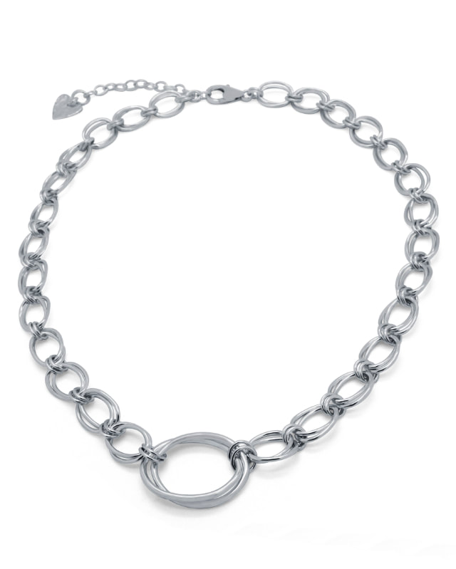 Integrity Sterling Silver Oval Link Necklace
